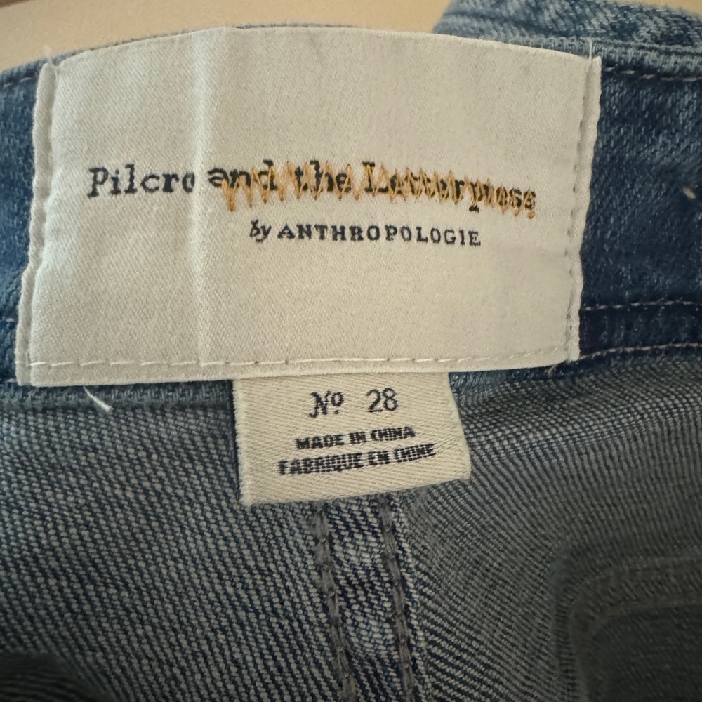 Pilcro and the letterpress. Overalls. Size 28. Nonsmoking home.